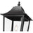 Z-Lite Gannon 3Lt 10" Outdoor Post/Round, Black/Beveled