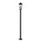 Z-Lite Gannon 3Lt 10" Outdoor Post/Square, Black/Beveled