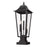 Z-Lite Gannon 3Lt 10" Outdoor Pier/Square, Black/Beveled