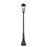 Z-Lite Gannon 3Lt 14.25" Outdoor Post Mount, Black/Beveled