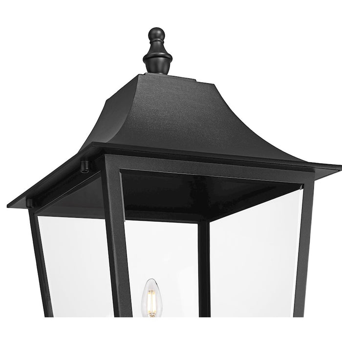 Z-Lite Gannon 3Lt 14.25" Outdoor Post Mount, Black/Beveled