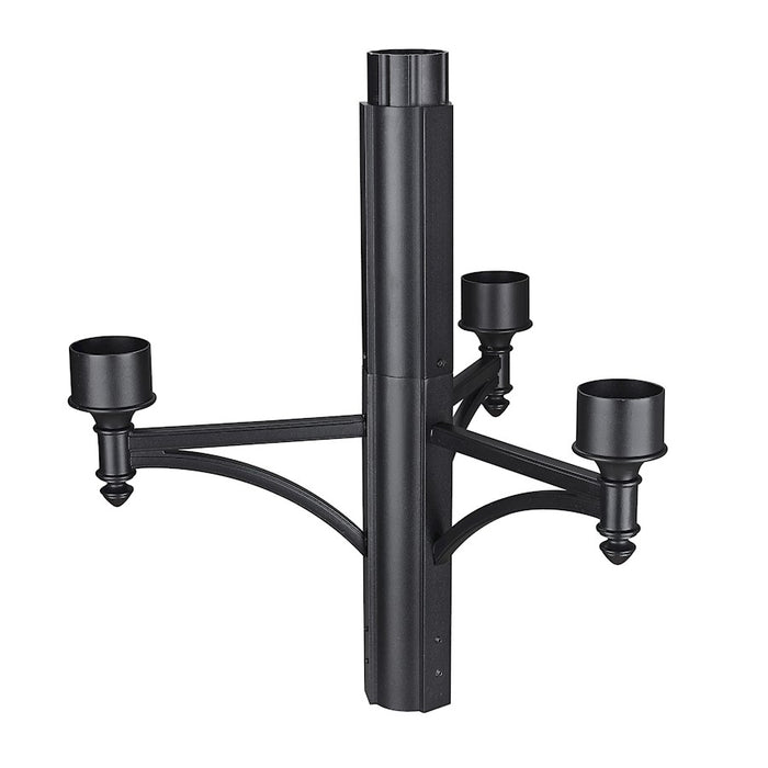 Z-Lite Outdoor 4 Light 22.75" Outdoor Posts/Hardware, Black/ - 501-4BK