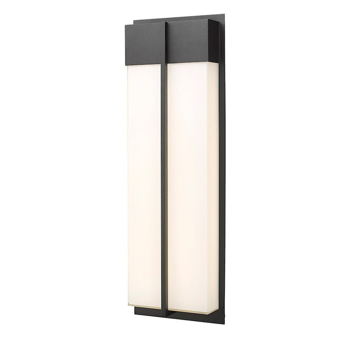 Z-Lite Nyx 2 Light 24" Outdoor Wall Light, Black/Gloss Opal - 5014B-BK-LED