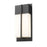 Z-Lite Nyx 2 Light 6" Outdoor Wall Light, Black/Gloss Opal