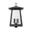 Z-Lite Rainer 6Lt 30" Outdoor Post Mount Fixture, Black/Seedy