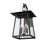 Z-Lite Rainer 5 Light 15.5" Outdoor Wall Light, Black/Clear Seedy