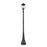 Z-Lite Davina 4Lt 14.25" Outdoor Post Mount, Black/Ribbed - 5016PHBR-564P-BK