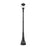 Z-Lite Davina 4Lt 14.25" Outdoor Post Mount, Black/Ribbed