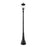 Z-Lite Davina 4Lt 14.25" Outdoor Post Mount, Black/Ribbed