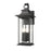 Z-Lite Tiberius 4 Light 10.5" Outdoor Wall Light, Black/Clear Seedy - 5017B-BK