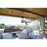 Z-Lite Tiberius 6Lt 12" Outdoor Chain Mount Ceiling, Black/Seed