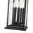 Z-Lite Tiberius 6 Light 12" Outdoor Chain Mount Ceiling, Black/Seed