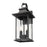 Z-Lite Tiberius 2 Light 8.75" Outdoor Wall Light, Black/Clear Seedy