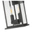 Z-Lite Tiberius 2 Light 8.75" Outdoor Wall Light, Black/Clear Seedy