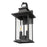 Z-Lite Tiberius 2 Light 8.75" Outdoor Wall Light, Black/Clear Seedy