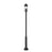 Z-Lite Tiberius 4 Light 12" Outdoor Post Mount, Black/Seed - 5017PHBR-5010P-BK