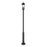 Z-Lite Tiberius 4 Light 12" Outdoor Post Mount, Black/Seed