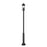 Z-Lite Tiberius 4 Light 12" Outdoor Post Mount, Black/Seed