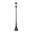 Z-Lite Tiberius 4 Light 14.25" Outdoor Post Mount, Black/Seed - 5017PHBR-564P-BK