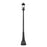 Z-Lite Tiberius 4Lt 14.25" Outdoor Post Mount, Black/Seed
