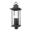 Z-Lite Tiberius 4Lt 25" Outdoor Post Mount/Round, Black/Seed - 5017PHBR-BK