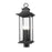 Z-Lite Tiberius 4 Light 25" Outdoor Post Mount/Round, Black/Seed - 5017PHBR-BK