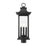 Z-Lite Tiberius 4Lt 25" Outdoor Post Mount/Round, Black/Seed