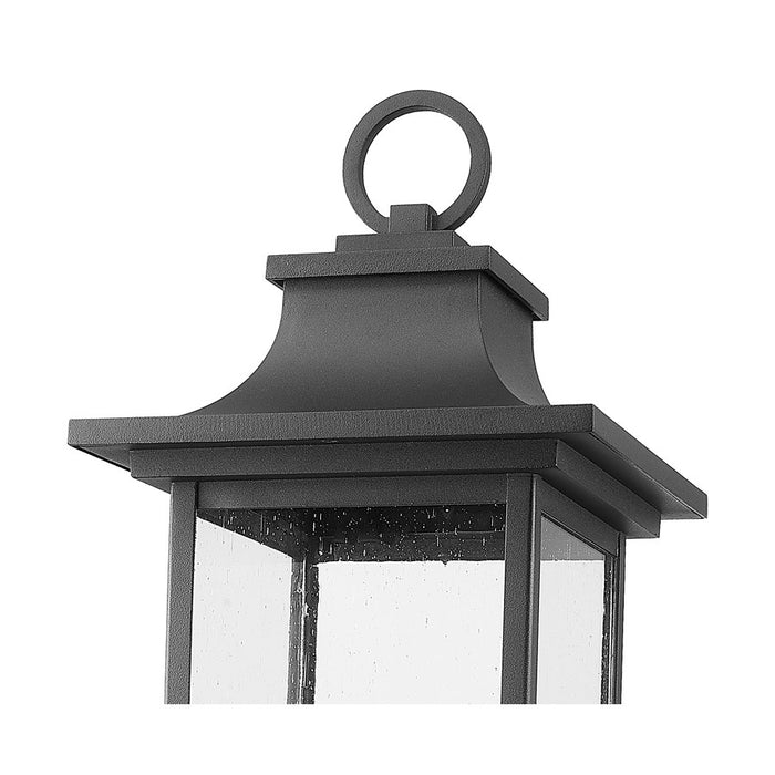 Z-Lite Tiberius 4Lt 25" Outdoor Post Mount/Round, Black/Seed