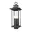 Z-Lite Tiberius 4Lt 25" Outdoor Post Mount/Square, Black/Seed - 5017PHBS-BK