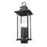 Z-Lite Tiberius 4 Light 25" Outdoor Post Mount/Square, Black/Seed