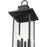 Z-Lite Tiberius 6 Light 12" Outdoor Post Mount, Black/Seed
