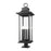 Z-Lite Tiberius 6Lt 12" Outdoor Pier/Round, Black/Seed - 5017PHXLR-533PM-BK