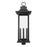 Z-Lite Tiberius 6 Light 12" Outdoor Post Mount/Round, Black/Seed