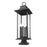 Z-Lite Tiberius 6Lt 12" Outdoor Pier/Square, Black/Seed