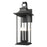 Z-Lite Tiberius 6 Light 13.5" Outdoor Wall Light, Black/Clear Seedy - 5017XL-BK