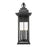 Z-Lite Tiberius 6 Light 13.5" Outdoor Wall Light, Black/Clear Seedy