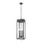 Z-Lite Nova 5Lt 12.5" Outdoor Chain Mount Ceiling, Black/Clear - 5018CHXL-BK