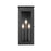 Z-Lite Nova 3 Light 8.25" Outdoor Wall Light, Black/Clear