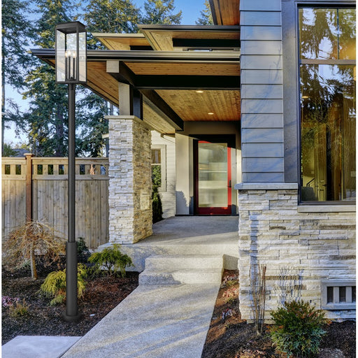 Z-Lite Nova 4Lt 12" Outdoor Post Mounted, Black/Clear