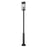 Z-Lite Nova 4 Light 12" Outdoor Post Mounted, Black/Clear