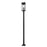 Z-Lite Nova 4 Light 10.5" Outdoor Post Mounted, Black/Clear