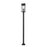 Z-Lite Nova 4 Light 10.5" Outdoor Post Mounted, Black/Clear