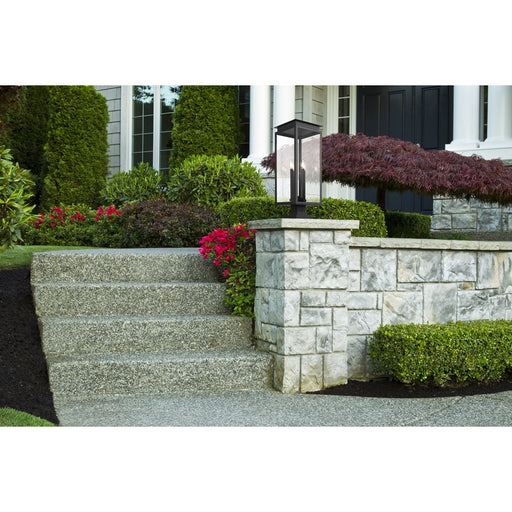 Z-Lite Nova 4Lt 10.5" Outdoor Pier Mount/Square, Black/Clear