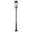 Z-Lite Nova 5 Light 12.5" Outdoor Post Mounted, Black/Clear