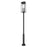 Z-Lite Nova 5 Light 12.5" Outdoor Post Mounted, Black/Clear