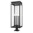 Z-Lite Nova 5Lt 12.5" Outdoor Pier Mount/Round, Black/Clear - 5018PHXLR-533PM-BK