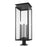 Z-Lite Nova 5Lt 12.5" Outdoor Pier Mount/Round, Black/Clear