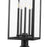 Z-Lite Nova 5Lt 12.5" Outdoor Pier Mount/Round, Black/Clear