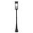 Z-Lite Nova 5 Light 14.25" Outdoor Post Mounted, Black/Clear