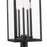 Z-Lite Nova 5 Light 14.25" Outdoor Post Mounted, Black/Clear